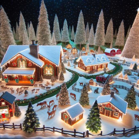 Discover Your Christmas Wonderland: $3 Million Holiday Retreat with Festive Shop, Log Home, and Hobby Farm in Washington