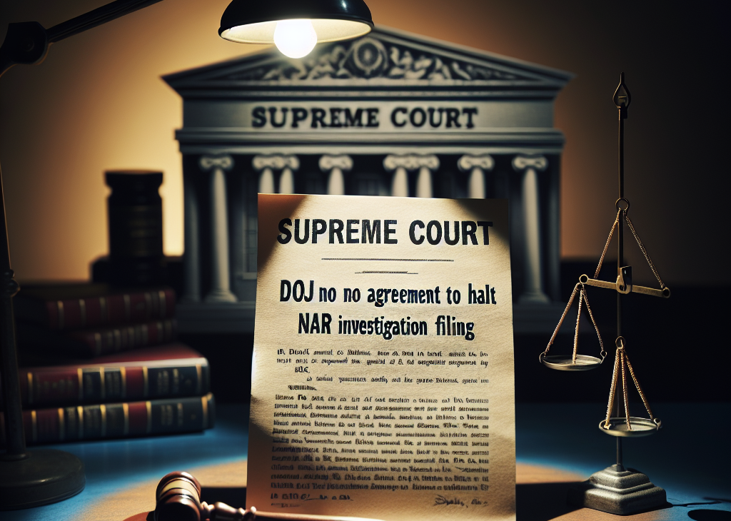 DOJ Asserts No Agreement to Halt NAR Investigation in Supreme Court Filing