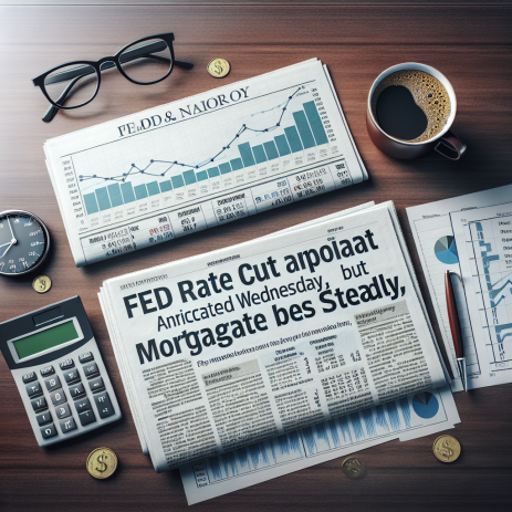 Fed Rate Cut Anticipated Wednesday, But Mortgage Rates May Hold Steady