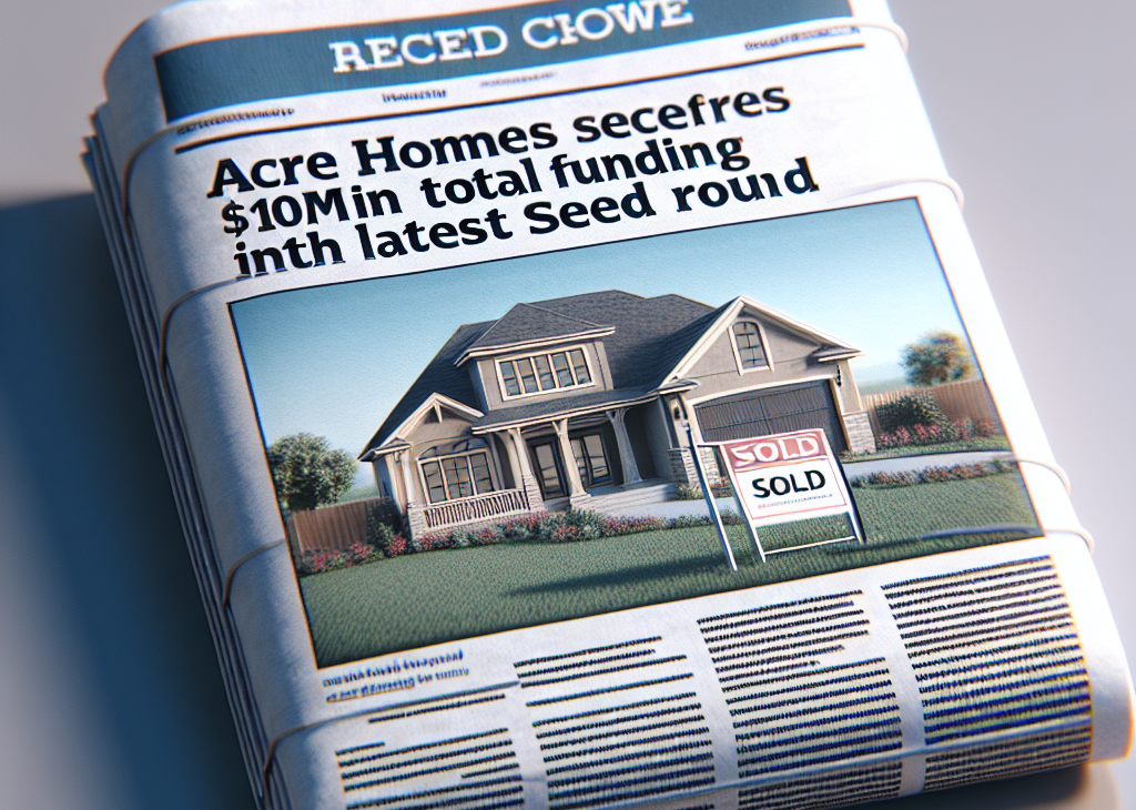 Acre Homes Secures $10M in Total Funding with Latest Seed Round