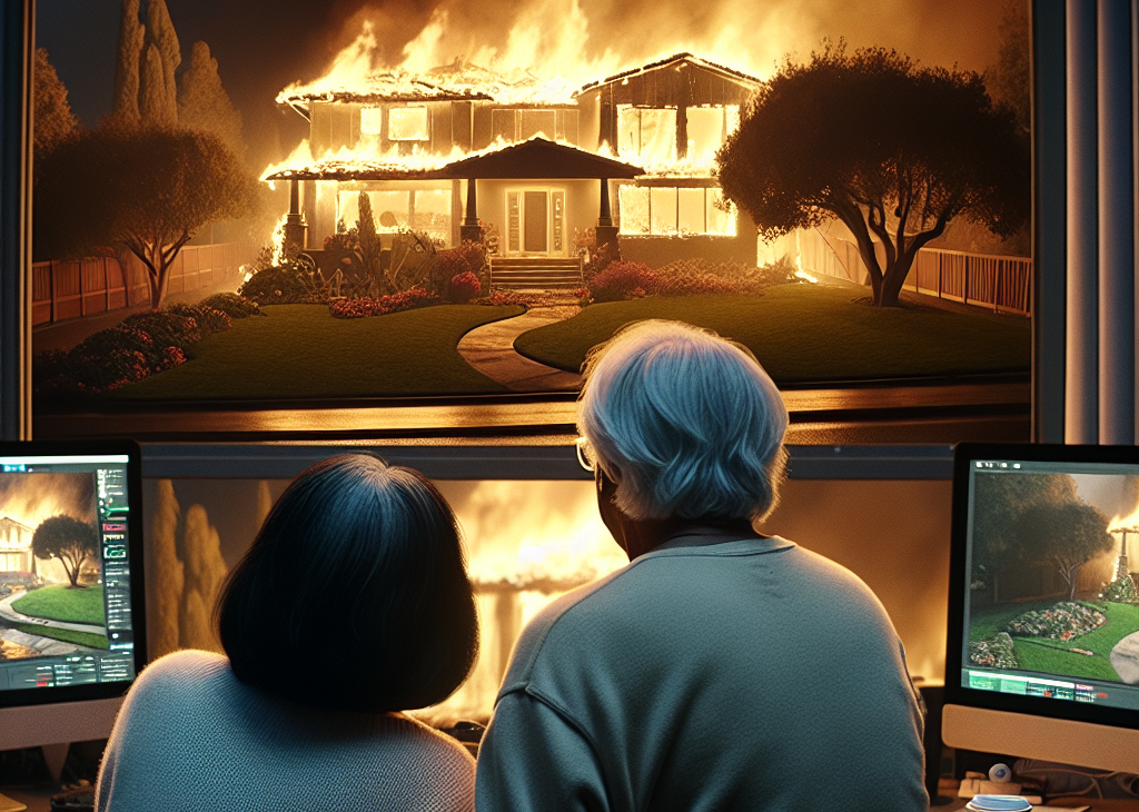 California Couple Witnesses Eaton Fire Devastate Their Home via Ring Camera: 'Four Decades Lost in an Instant'