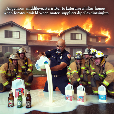 California Fire Chief Ingeniously Uses Milk and Beer to Protect Homes When Water Runs Out