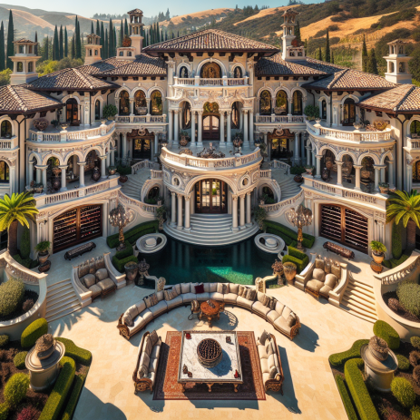 California's $85 Million Italian-Style Villa with 3,500-Bottle Wine Cellar Tops Luxury Home List