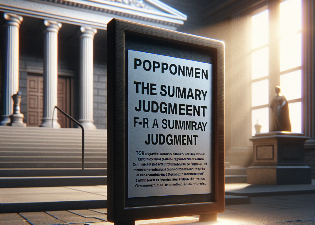 Court Postpones TCB Lawsuit Against Ginnie Mae Amid Government's Summary Judgment Request