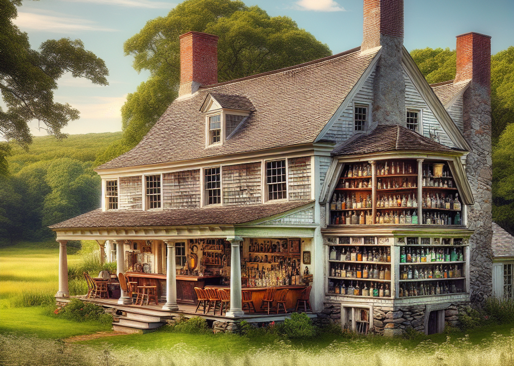 Historic Connecticut Farmhouse with Hidden Prohibition-Era Bar Hits Market for $1.2 Million