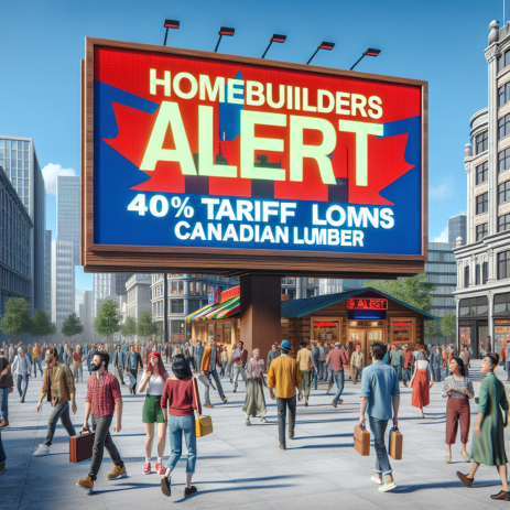 Homebuilders Alert: 40% Tariff Looms on Canadian Lumber