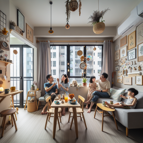 How a Family of Four Transformed a 750-Square-Foot Apartment into a Cozy Home