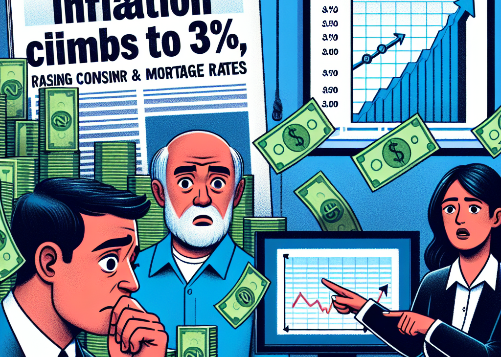 Inflation Climbs to 3%, Raising Concerns for Consumers and Mortgage Rates