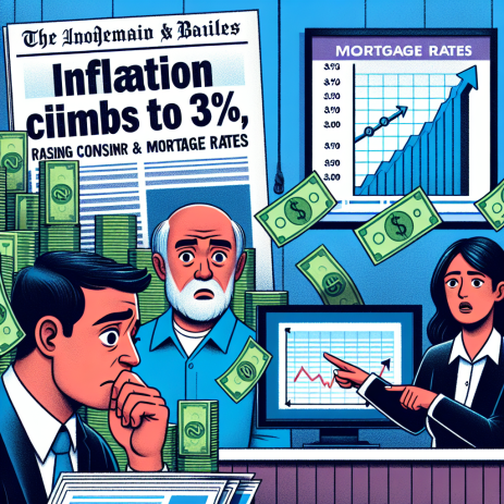 Inflation Climbs to 3%, Raising Concerns for Consumers and Mortgage Rates