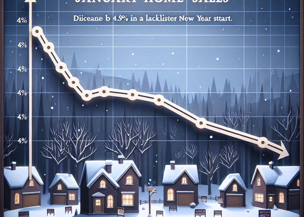January Home Sales Decline by 4.9% in a Lackluster New Year Start
