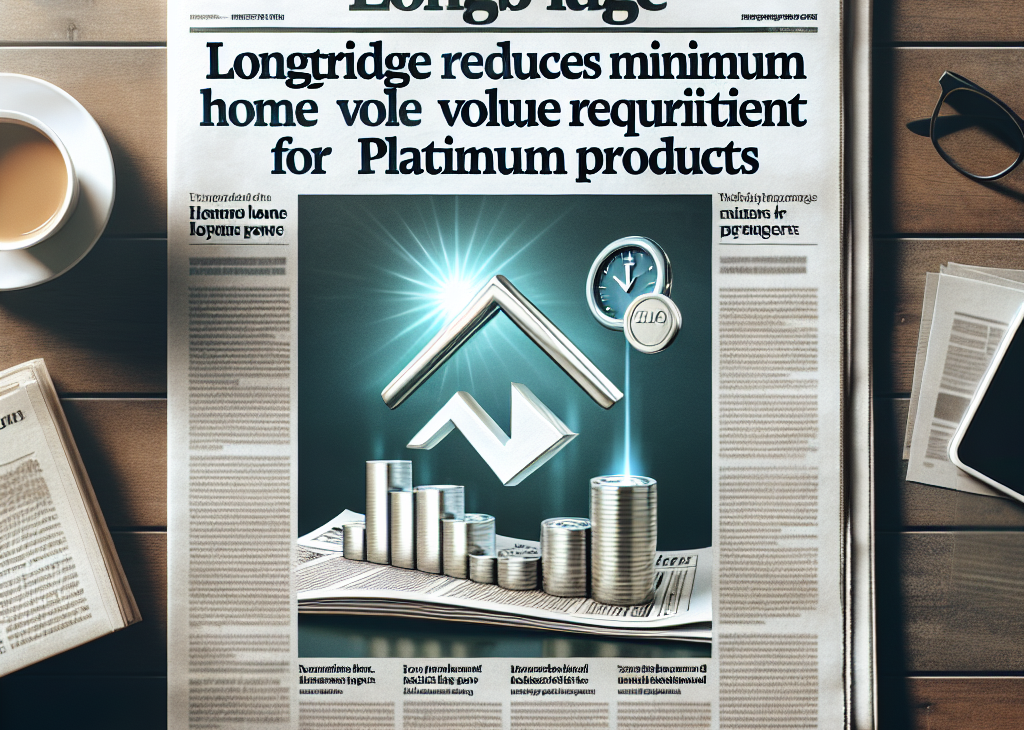 Longbridge Reduces Minimum Home Value Requirement for Platinum Products