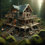 Man Transforms Abandoned Cabin into Off-Grid Haven with Hidden Underground Bunker in 3 Years