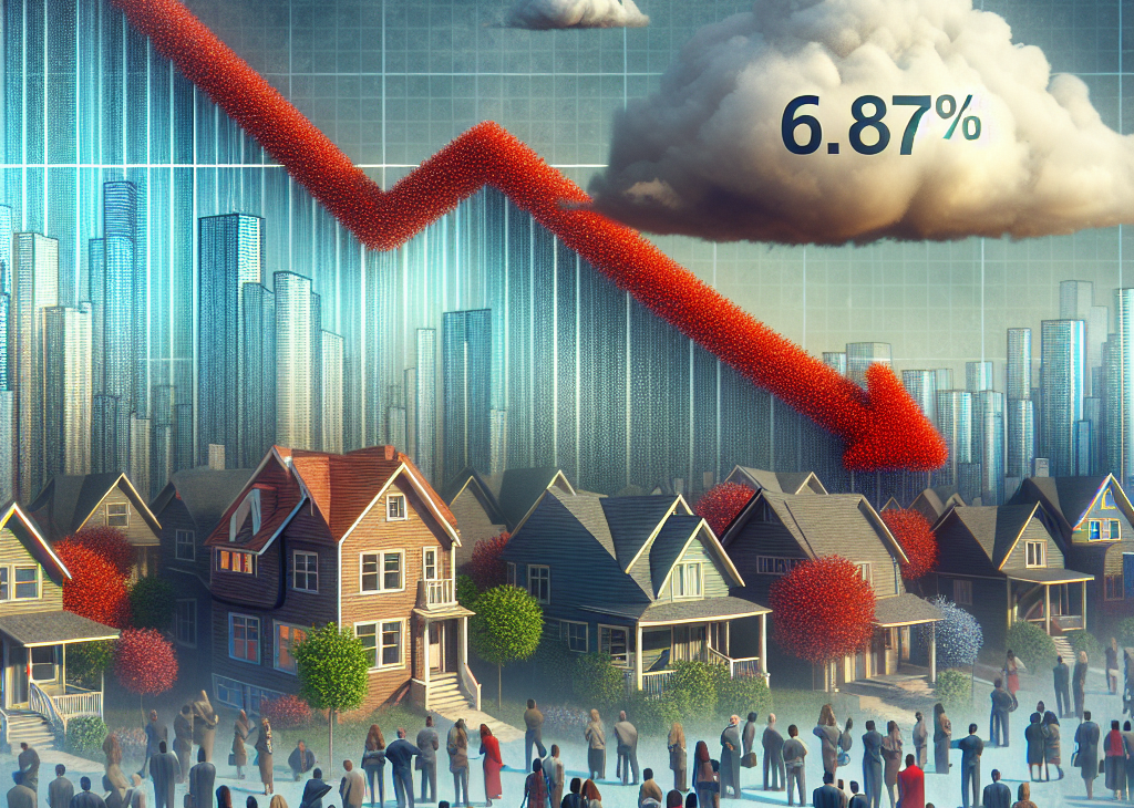 Mortgage Rates Drop to 6.87%, Hinting at Increased Housing Demand Amid High Inflation Concerns