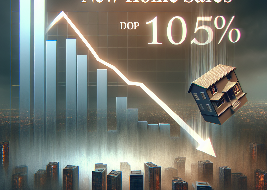 New-home sales plunge 10.5%, fall below expectations
