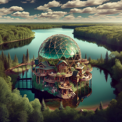 Unique Geodesic Dome Cabin Overlooking Minnesota Lake Listed for $1.3 Million