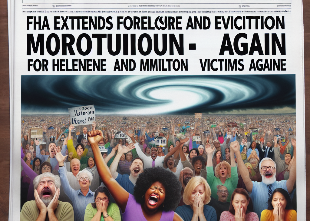 FHA Extends Foreclosure and Eviction Moratorium for Helene and Milton Victims Again