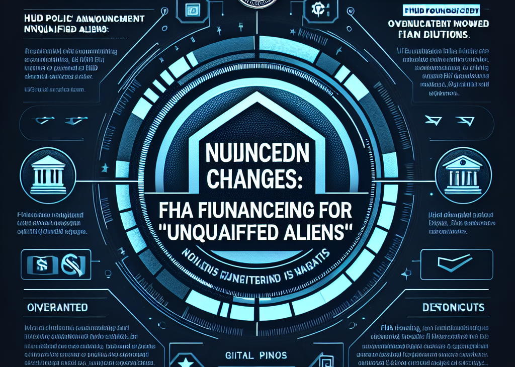 HUD Reinforces Policy: FHA Financing Restricted for 'Unqualified Aliens'