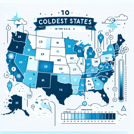 Ranking the 10 Coldest States in the U.S